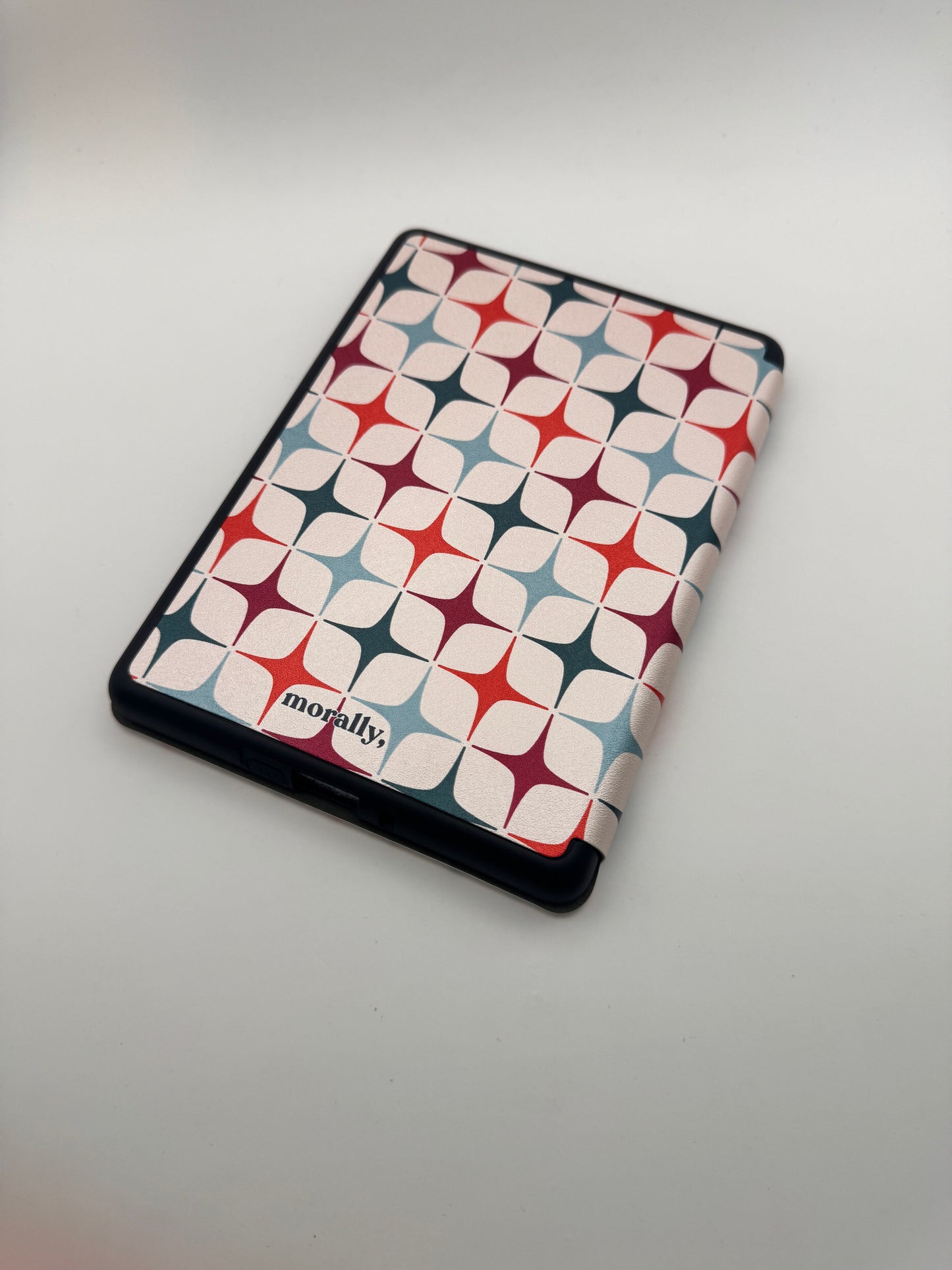Midcentury Twinkle Kindle Case with Back Magnet and Hand Strap