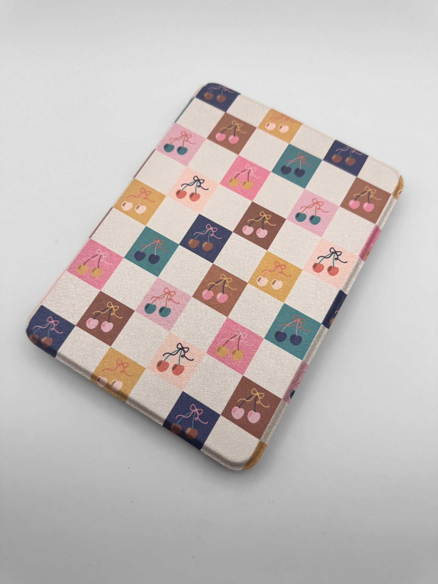 Cheeky Cherries Kindle Case with Clear Back and Removable Cover & Hand Strap