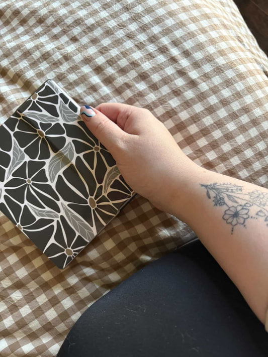 Neutral Abstract Modern Florals Kindle Skin