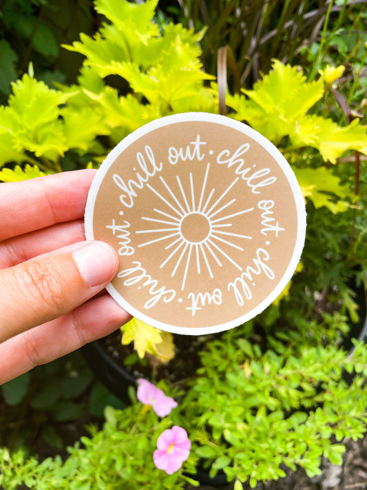 Chill Out sticker