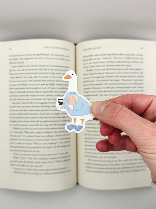 Bookish Porch Goose sticker
