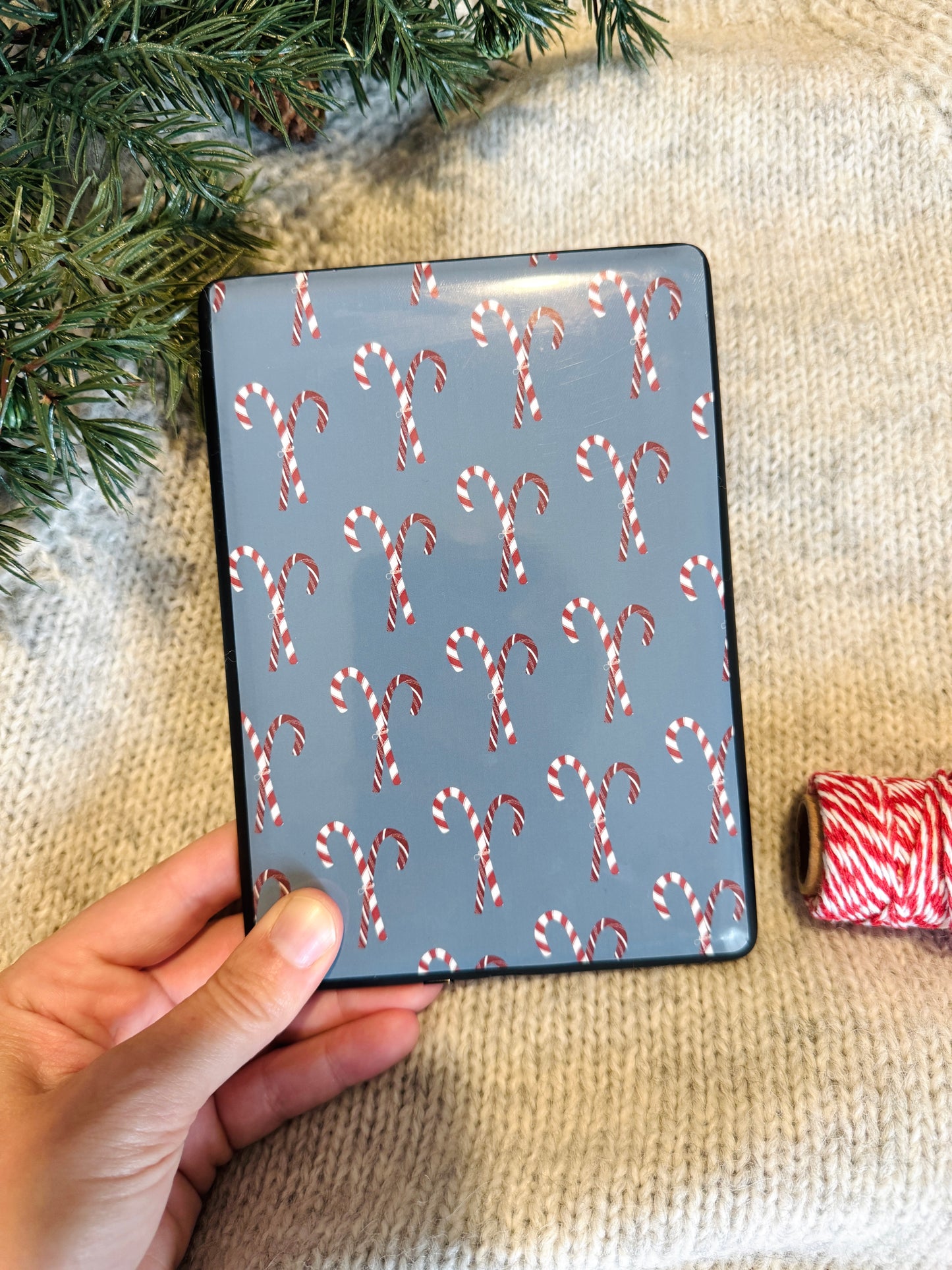 Candy Cane Lane Kindle Skin