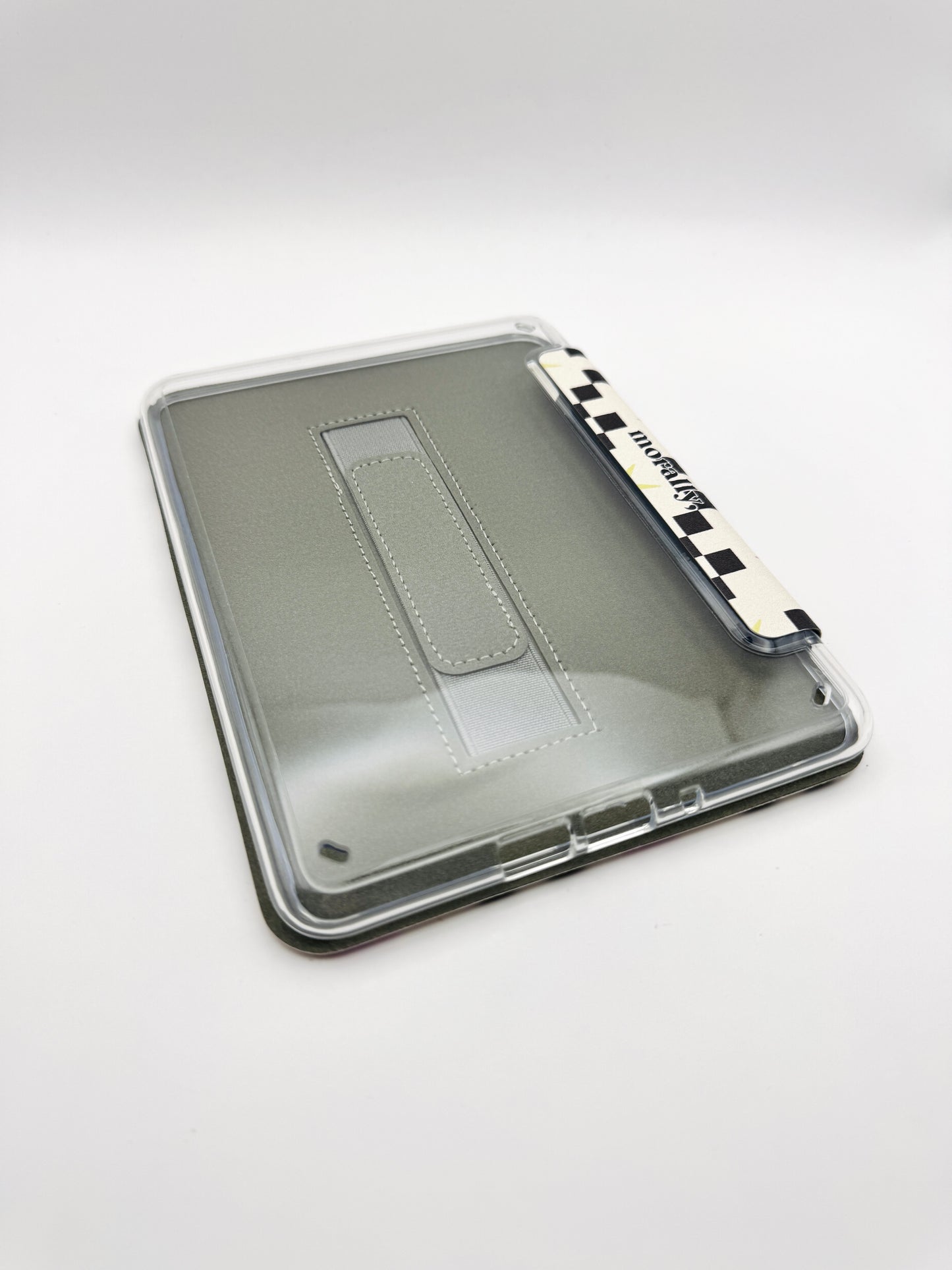 Neon Night Kindle Case with Clear Back and Hand Strap