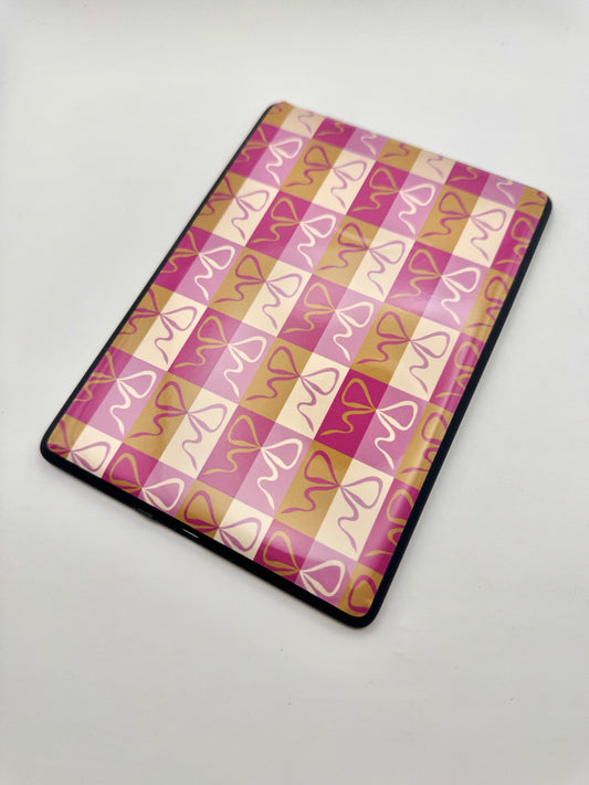 Checker Bows Jewel Kindle Skin