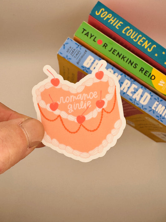 Romance Girlie Cake Sticker