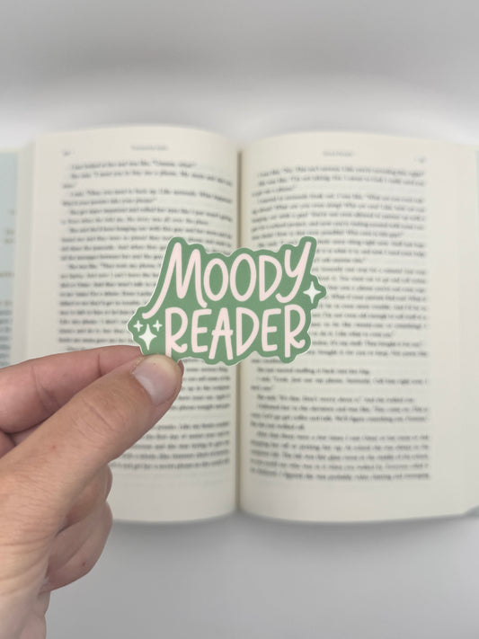 Moody Reader Sticker
