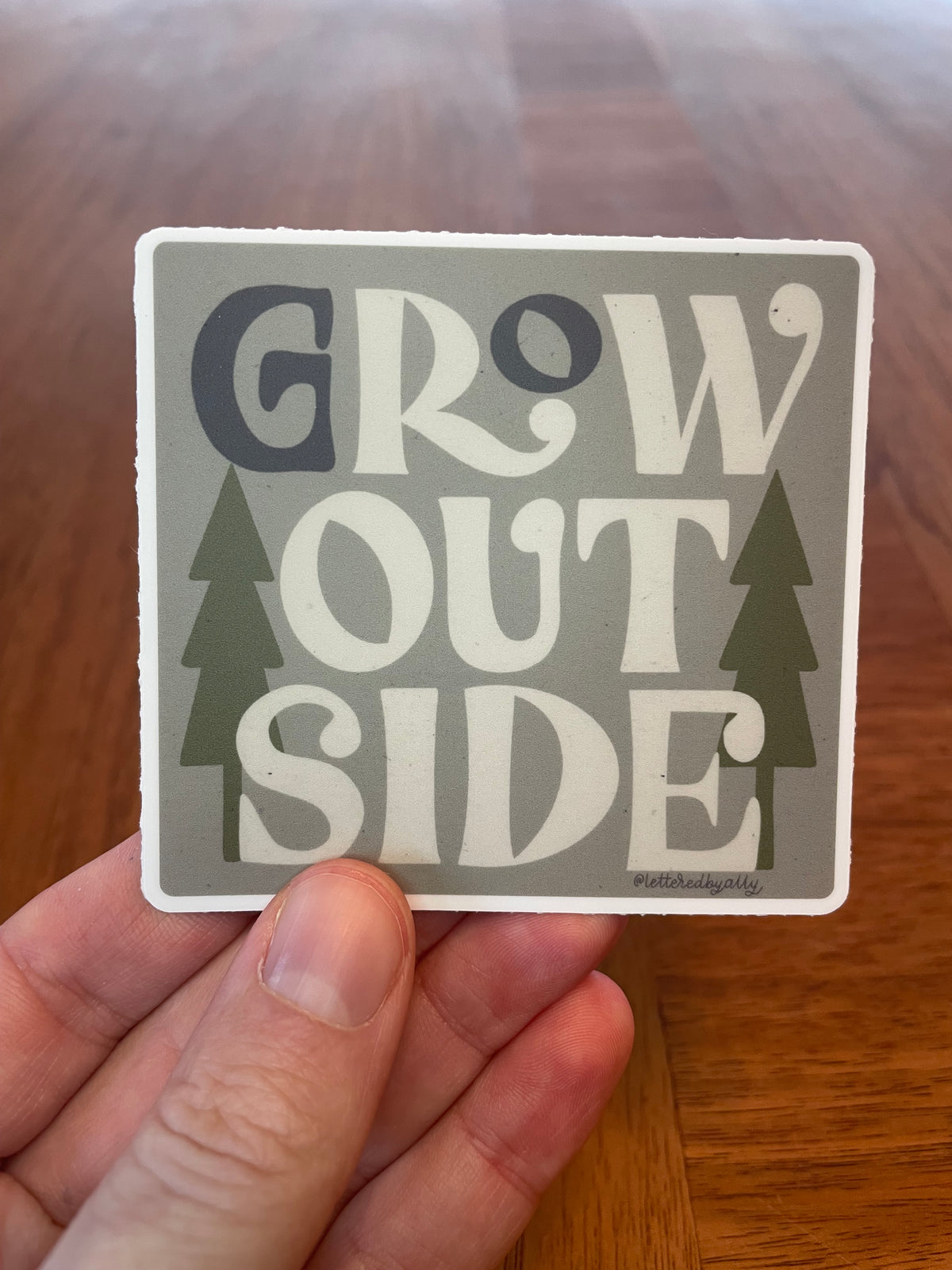 Grow Outside sticker