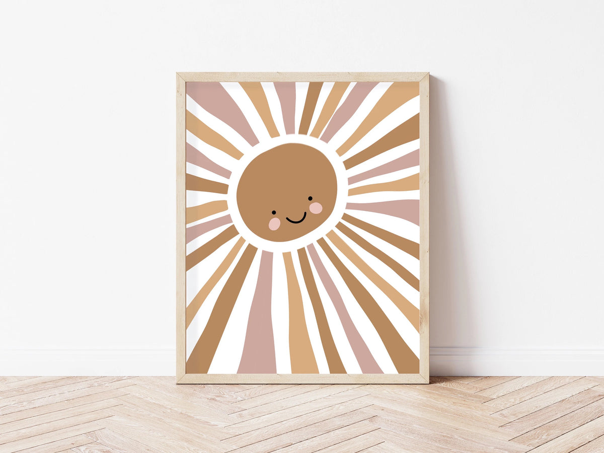 Smiling Sun Art Print