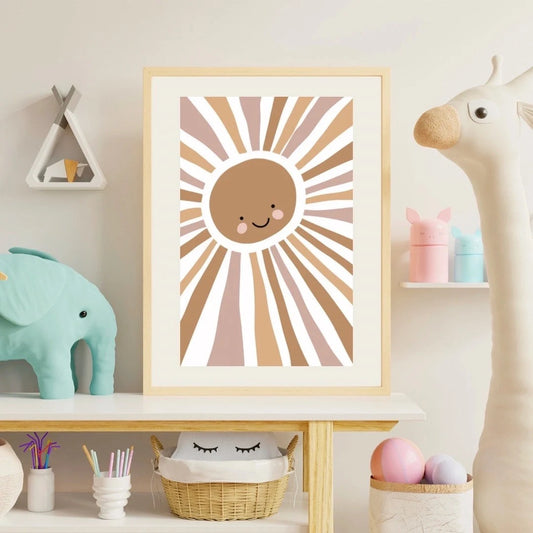 Smiling Sun Art Print