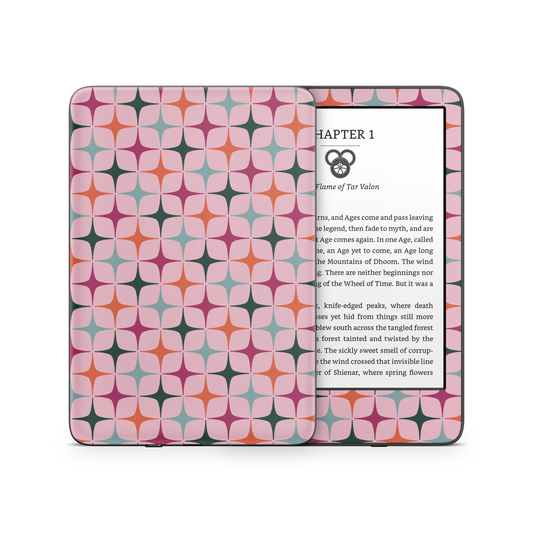 Twinkle Pink MIDCENTURY Kindle Skin